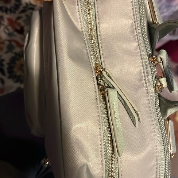 Haute Hippie Green On the Go Backpack Viral Decorative Beige Strap NWT main image 8